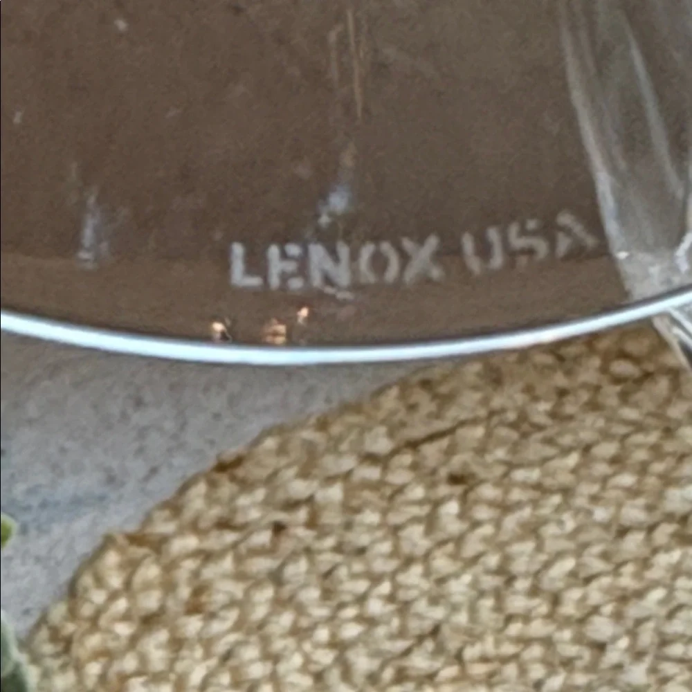 (4) Lenox Water Goblet / Wine Glass - Starfire